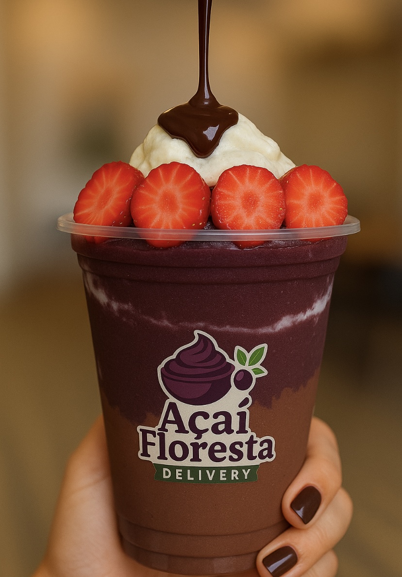 2 Copos de 300ml de açaí